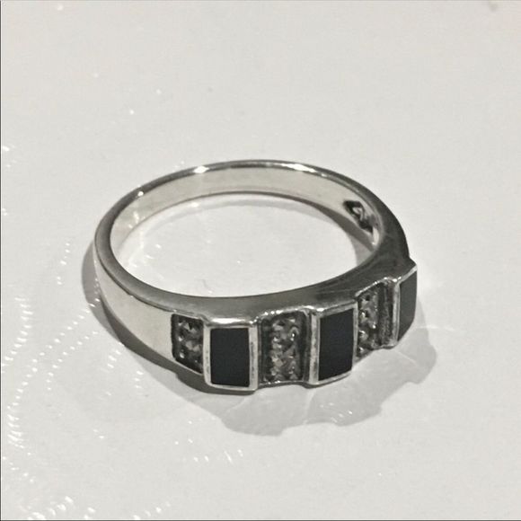 JUDITH JACK Onyx Sterling Silver Ring - Picture 5 of 8